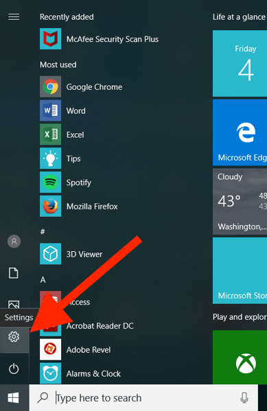 start bios on windows 10